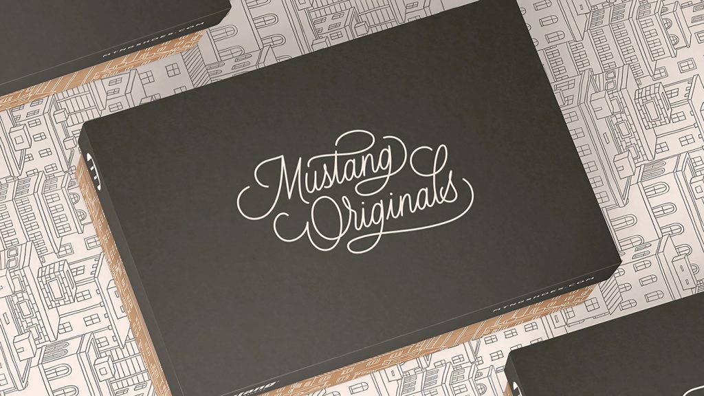 Pixelarte estudio de diseño gráfico en Valencia - Diseño de packaging para la marca de calzado Mustang