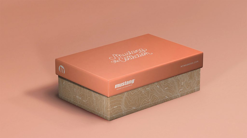 Pixelarte estudio de diseño gráfico en Valencia - Diseño de packaging para la marca de calzado Mustang