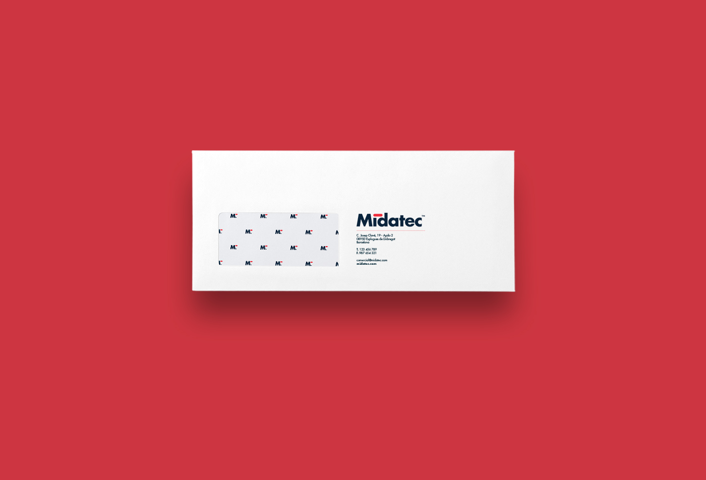 Diseño de identidad corporativa para empresa tecnológica - Diseño de papelería corporativa Midatec - Estudio de diseño Valencia Pixelarte