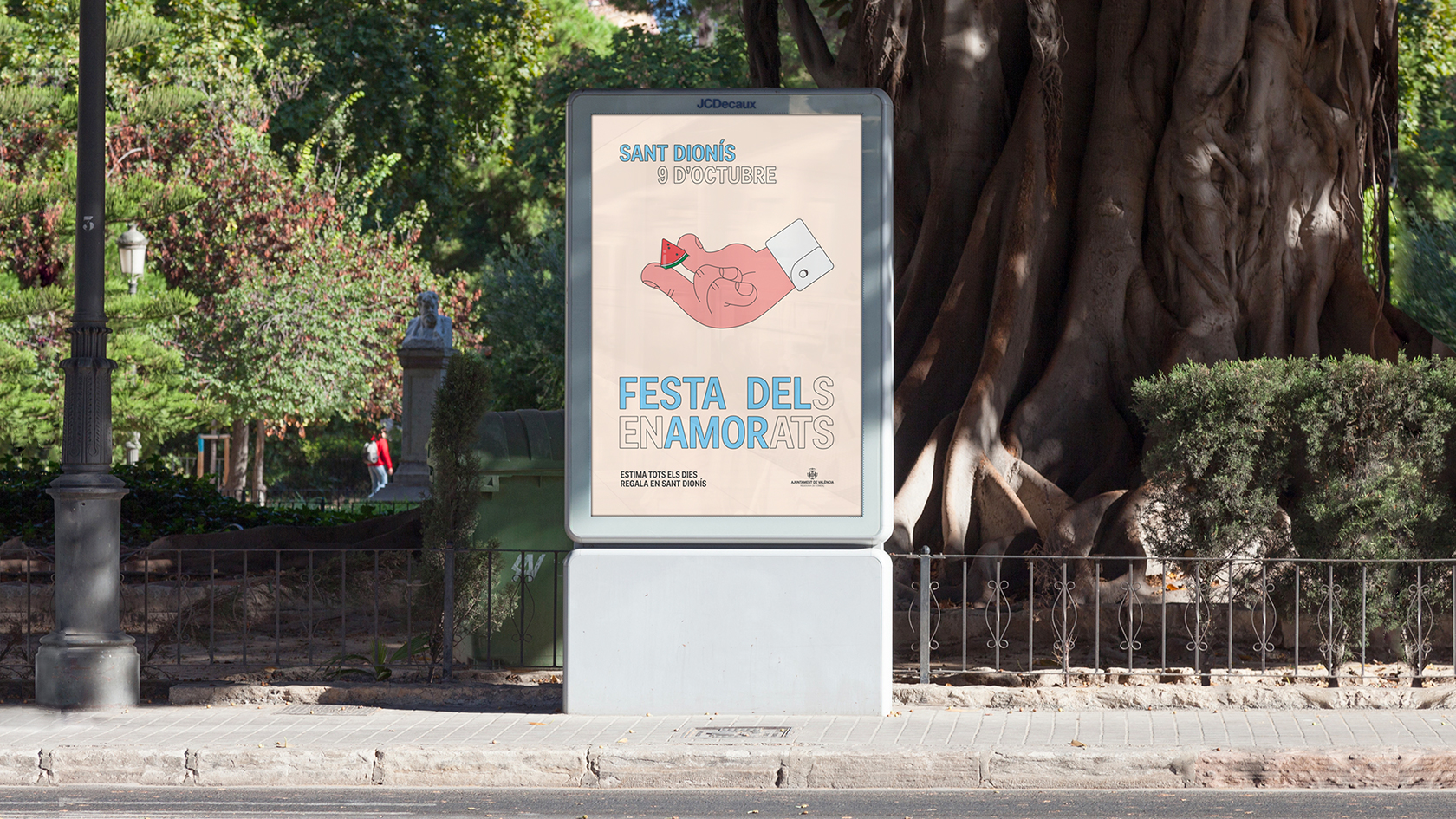 Campaña creativa Sant Dionís - Festa de l'Amor 9 d'Octubre 2019 - Diseño de cartelería street marketing - Estudio de diseño Valencia Pixelarte