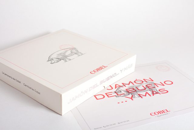 Identidad corporativa para restaurante bar Cobel - Packaging para jamón carnicería Cobel - Estudio de diseño Valencia Pixelarte