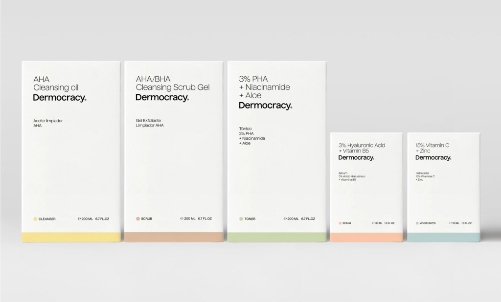 Pixelarte estudio de diseño - Dermocracy-diseño de packaging cosmética