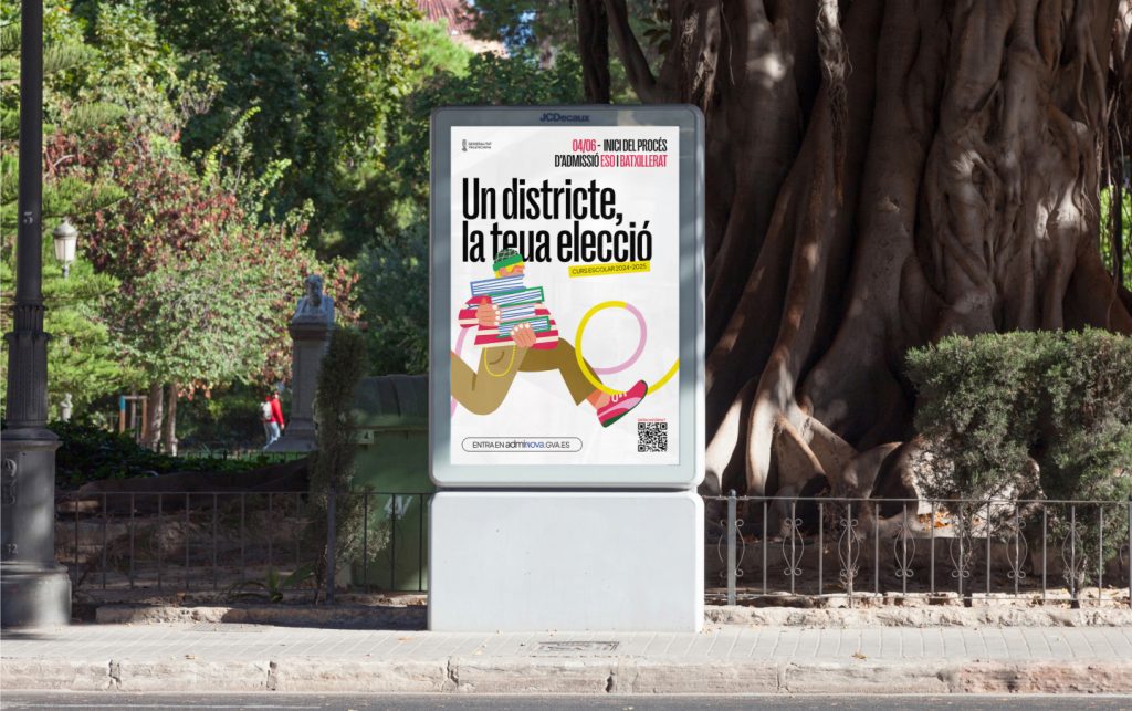 Pixelarte estudio de diseño gráfico - campaña de comunicación para la Consellería de Educación de la Generalitat Valenciana