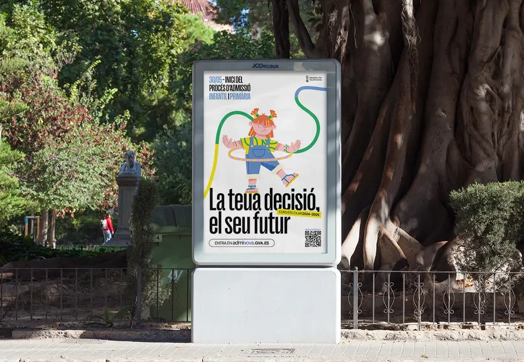 Pixelarte estudio de diseño gráfico - campaña de comunicación para la Consellería de Educación de la Generalitat Valenciana