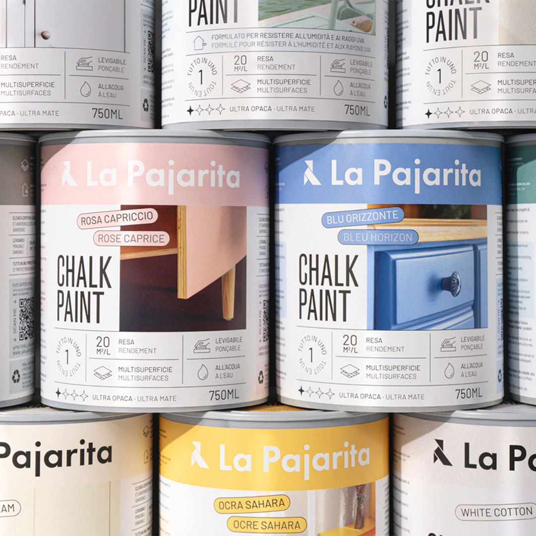 pixelarte diseño gráfico identidad corporativa la pajarita packaging mosaico colores chalk paint
